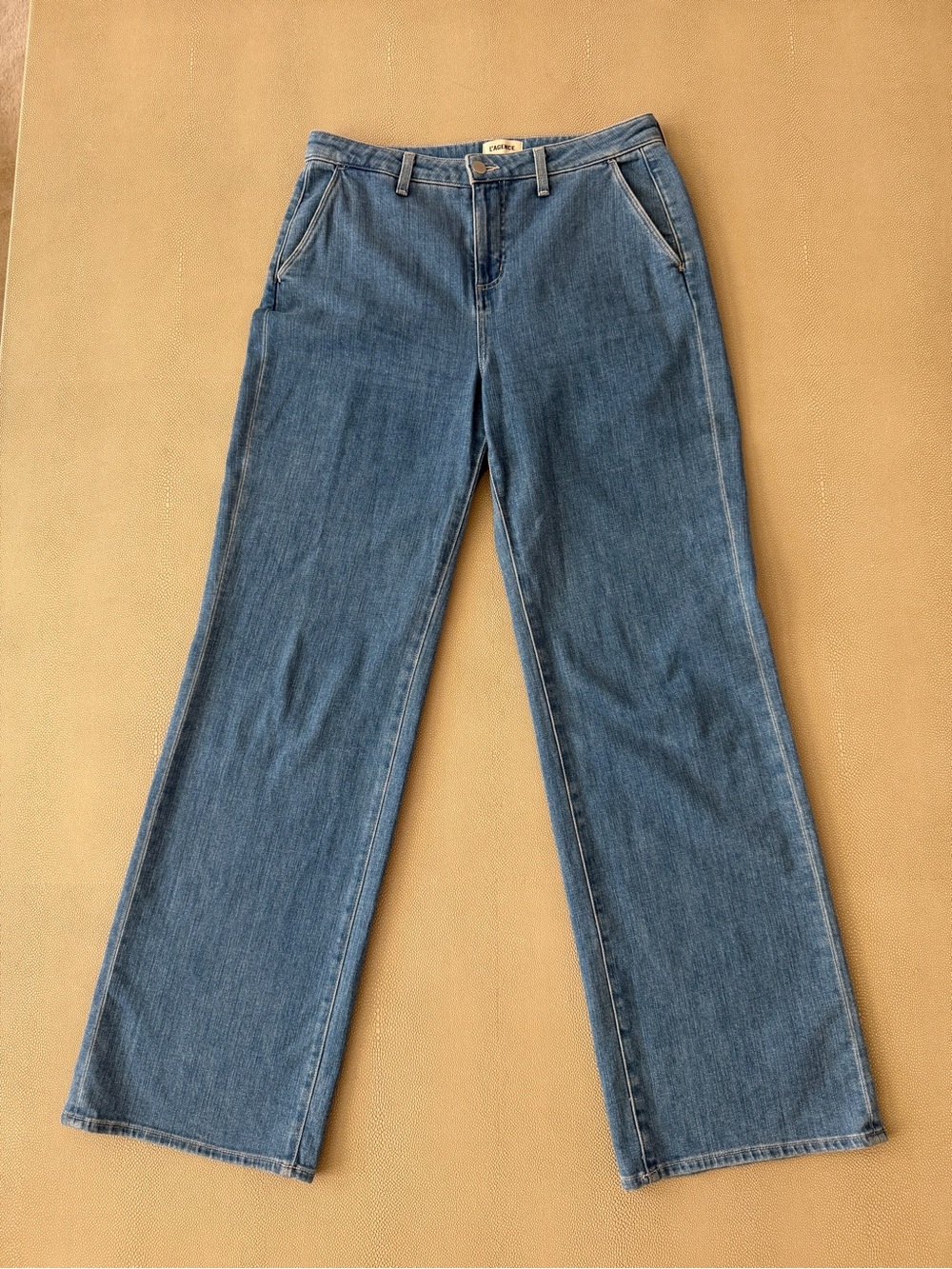 L’Agence Women’s Blue Wide-Leg Jeans